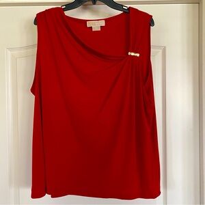 Michael Kors Red Sleeveless Top Size 2X